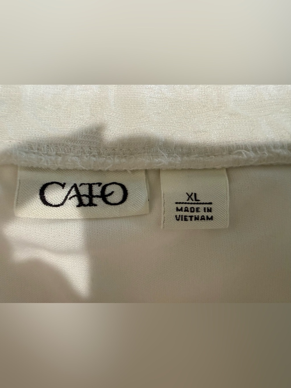 Cato White Textured A-Line Skirt Textured Fully Lined Size XL - Picture 6 of 14